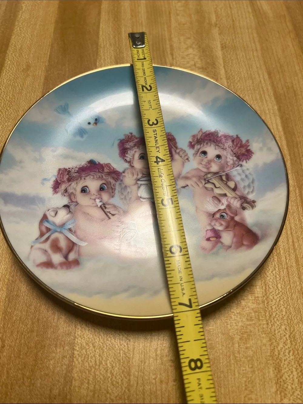 #2923*Pink Angel Cherub Collectible Plate